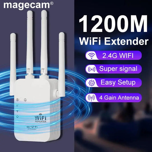 Magecam 1200Mbps Wireless WIFI Repeater 2.4G Router Wifi Range Extender Wi-Fi Signal Amplifier 802.11N Long Range Wireless WIFI Tarot Yeah