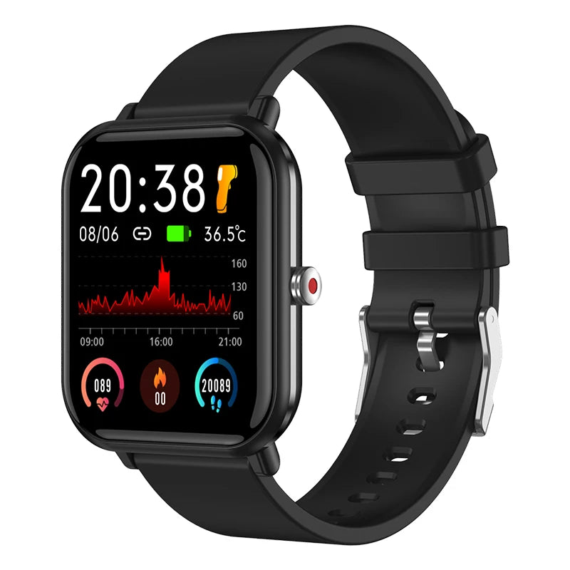 2024 New Body Temperature Monitor Watch Men Smart Watch Sports Music Playback Waterproof SmartWatch Heart Rate Blood Pressure