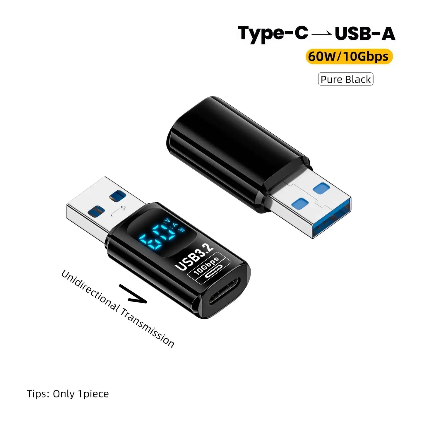 USB3.2 Digital Display Adapter 10Gbps USB Male to USB Female USB C Converter Fast Charging Data Adapter for iPhone16 15 Laptop Tarot Yeah