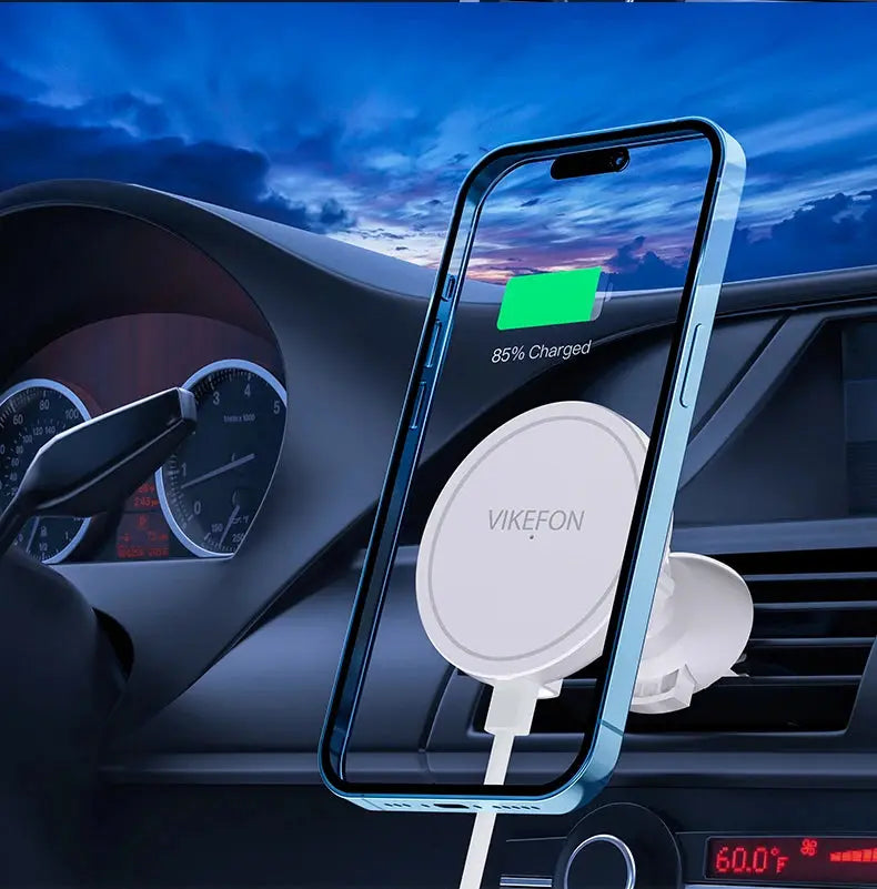 30W Magnetic Car Wireless Charger + Ring For iPhone 12 13 14 15 pro max mini Air Vent Car Phone Holder Stand Fast Car Charging Tarot Yeah