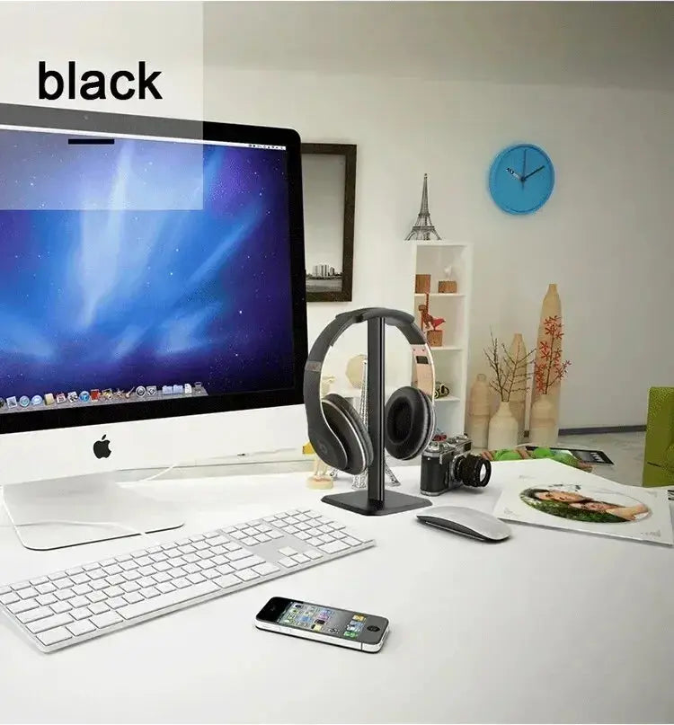 VIKEFON Headphone Stand Desktop Headset Holder-Desk Earphone Stand for All Headsets Such as Airpods Max HyperX Gaming Headphones.