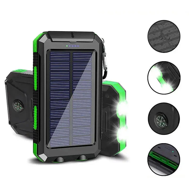 200000mAh Large Capacity Solar Power Bank Fast Charging Portable Charger External Battery  for IPhone Samsun Xiaomi Powerbank Tarot Yeah