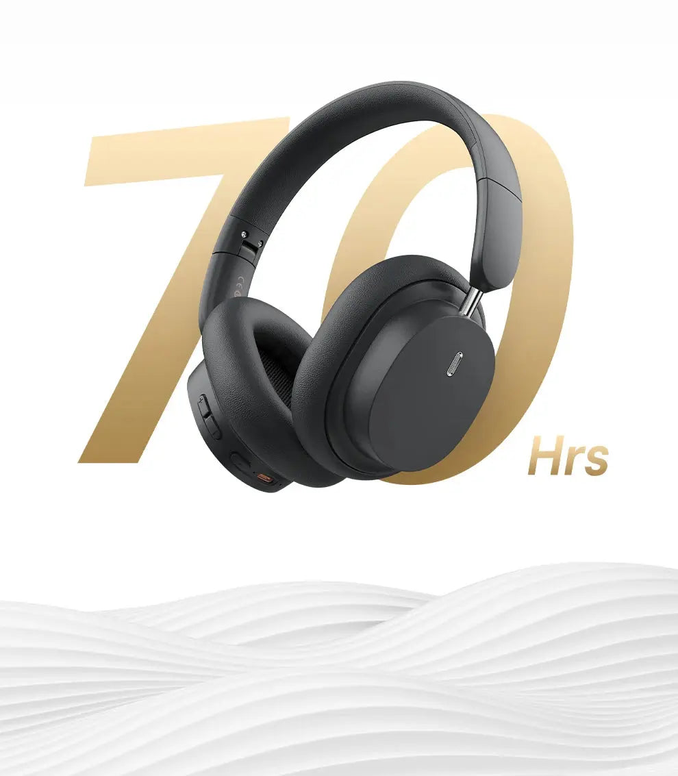 Baseus Bowie D05 Wireless Headphone 3D Spatial Audio Earphone Bluetooth 5.3 Headset 40mm Driver Foldable Over Ear Headphone 70H.