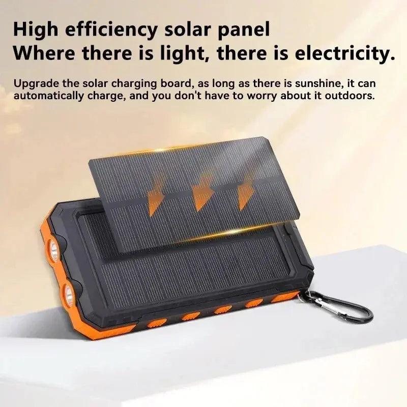 200000mAh Large Capacity Solar Power Bank Fast Charging Portable Charger External Battery  for IPhone Samsun Xiaomi Powerbank Tarot Yeah