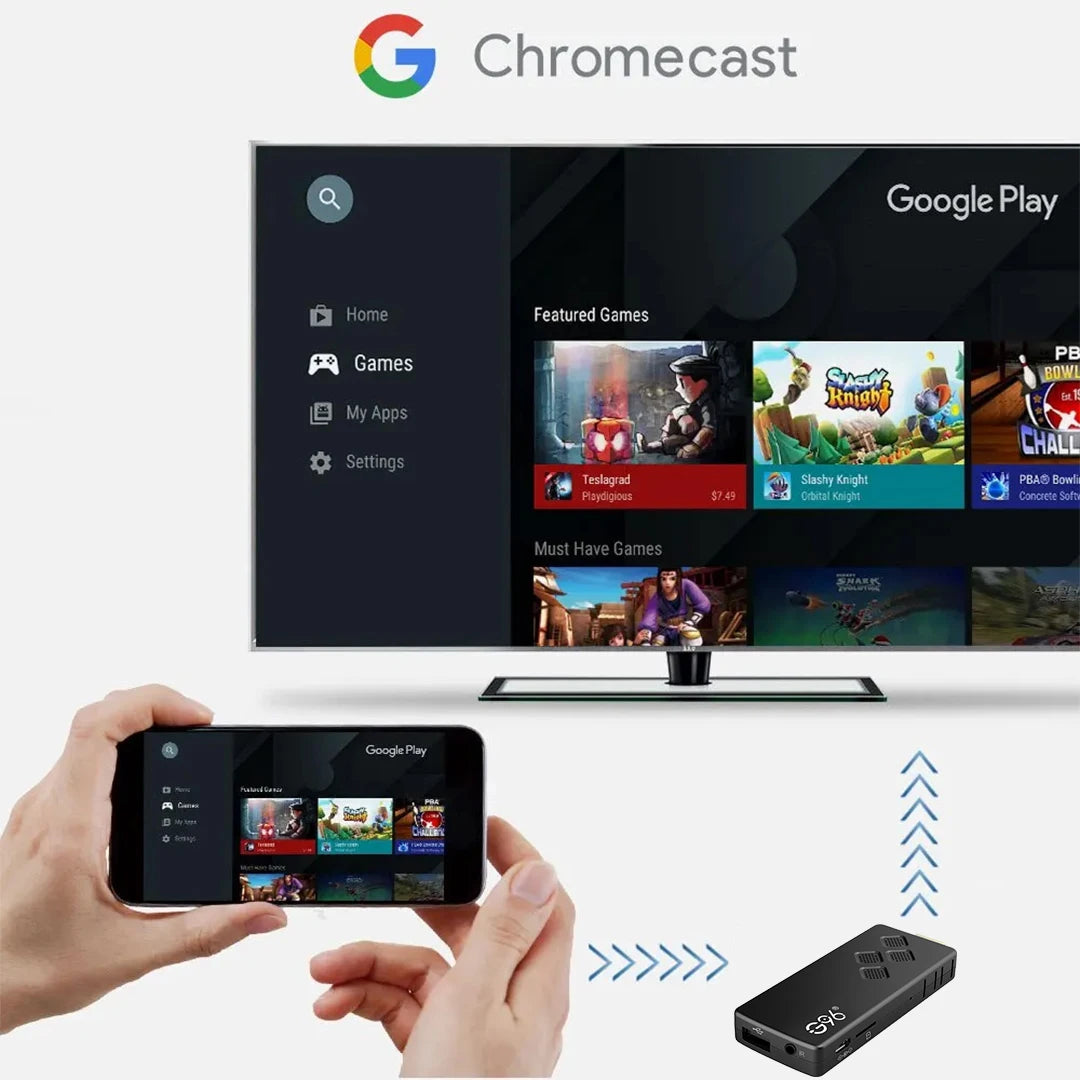 G96 high-performance android 13.0 4k smart TV Stick ATV H313 2GB RAM 16GB ROM Q2 infrared remote control tv stick Dual Wifi