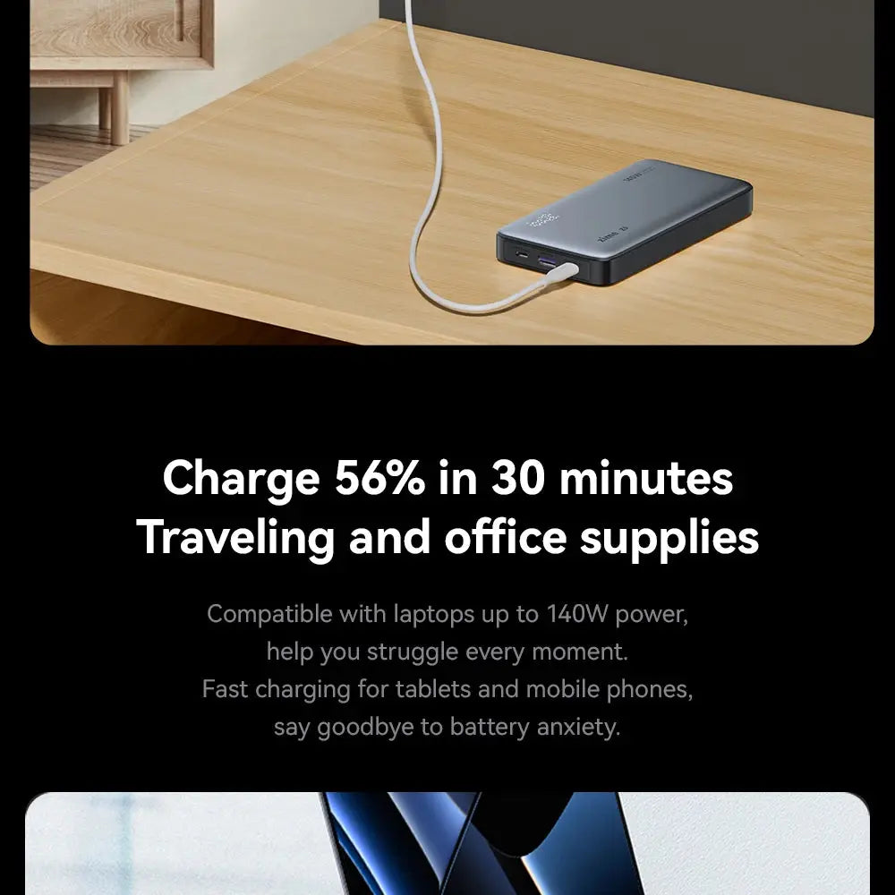 zime Z5 145W PowerBank 25000mAh PD Fast Charging High-wattage Portable Charger For Laptops And Phones With External Battery Tarot Yeah