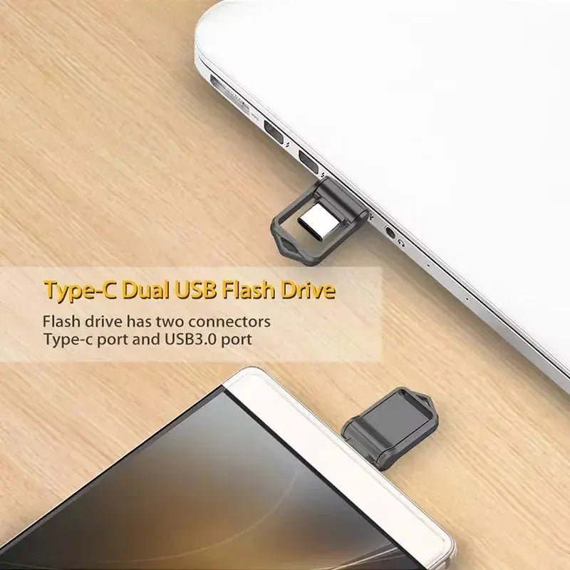 Xiaomi Mini 2TB Flash Drive USB 3.0 Fast Type C Pen Drive Memory Stick High Speed Data 512GB For Computers Phone PC Fast U Disk Tarot Yeah