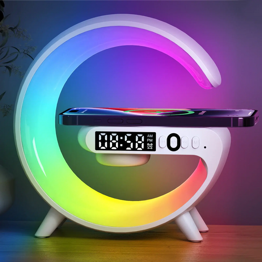 Multifunction Wireless Charger Pad Stand Speaker TF RGB Night Light 15W Fast Charging Station for iPhone Samsung Xiaomi Huawei Tarot Yeah