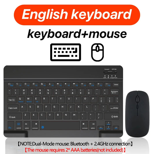 Bluetooth-compatible Wireless Keyboard Mouse Set for Android Windows for Tablet iPad PC Keyboard Wireless Mouse Gaming Keyboard
