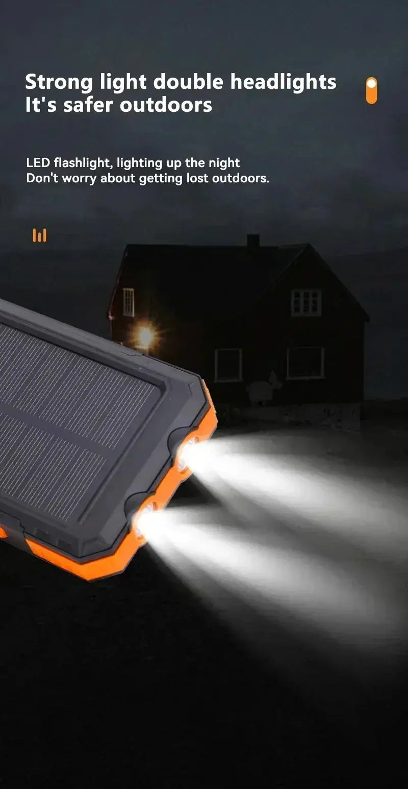 200000mAh Large Capacity Solar Power Bank Fast Charging Portable Charger External Battery  for IPhone Samsun Xiaomi Powerbank Tarot Yeah