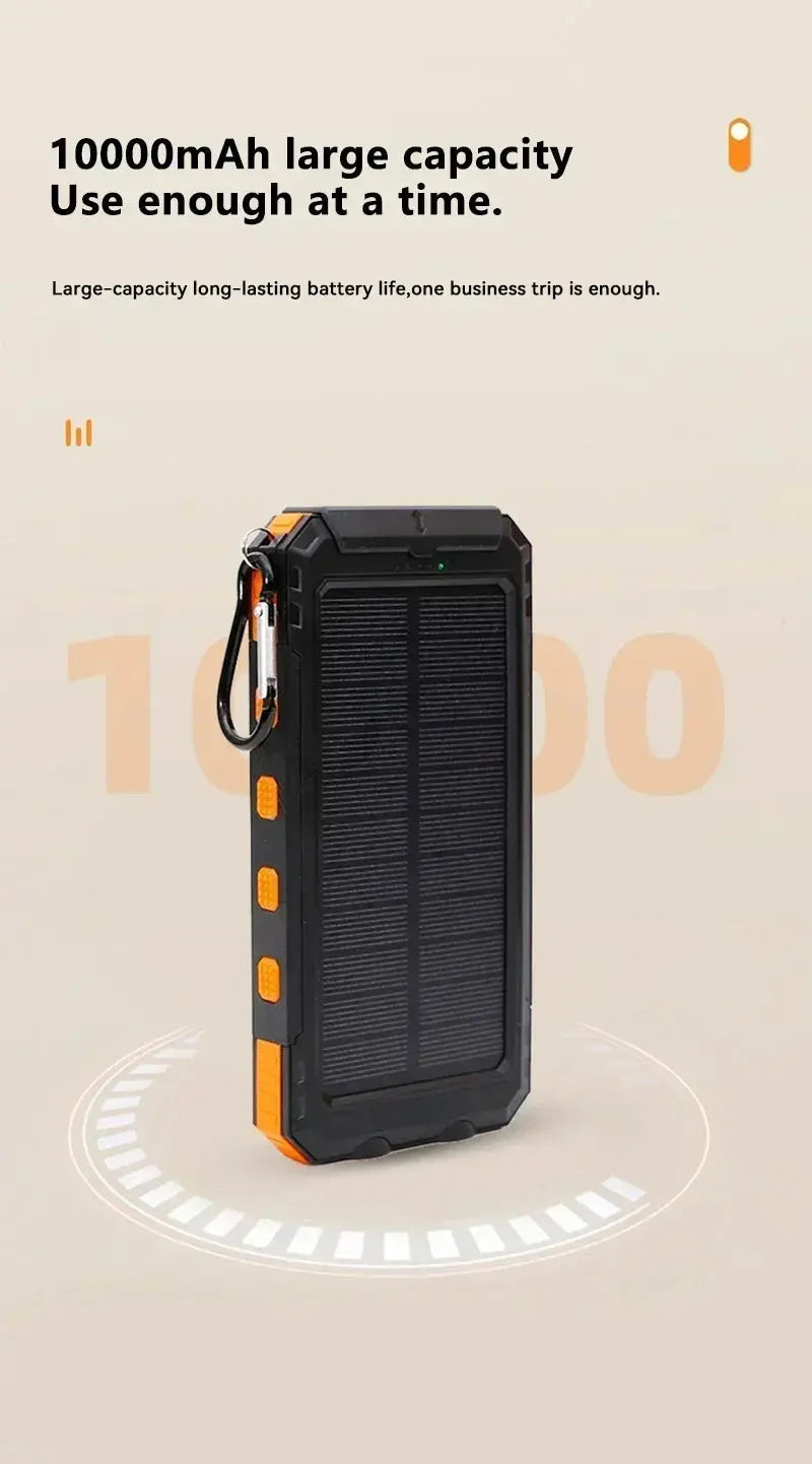 200000mAh Large Capacity Solar Power Bank Fast Charging Portable Charger External Battery  for IPhone Samsun Xiaomi Powerbank Tarot Yeah