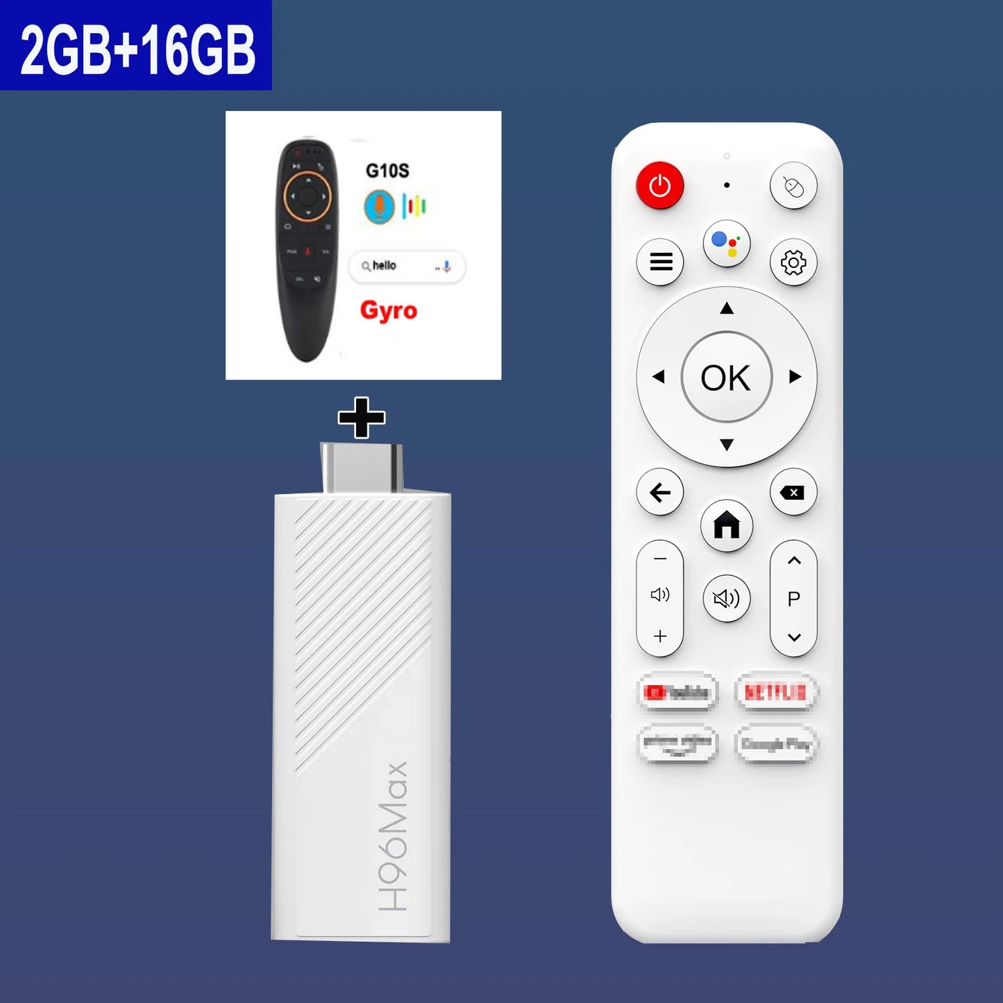 Android TV Stick H96 MAX Allwinner H313 with 4K HDR 2.4G 5G wifi6 2GB 8GB 16GB Voice Remote