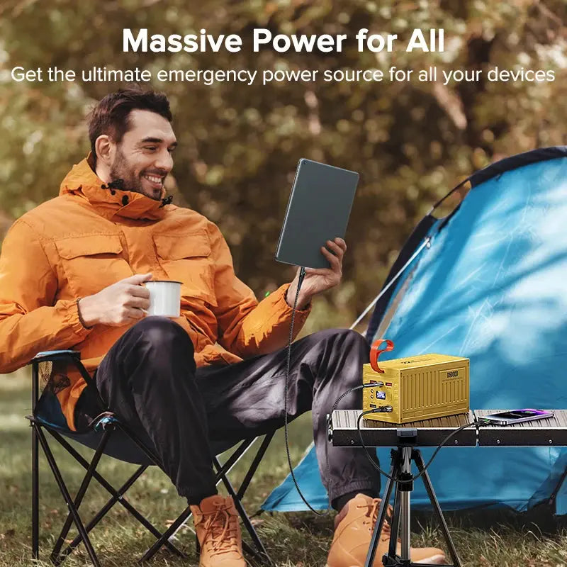 QOOVI 60000mAh Power Bank 22.5W PD QC 3.0 Charger Powerbank Large Battery Capacity Power Station Fast Charging For iPhone Xiaomi Tarot Yeah
