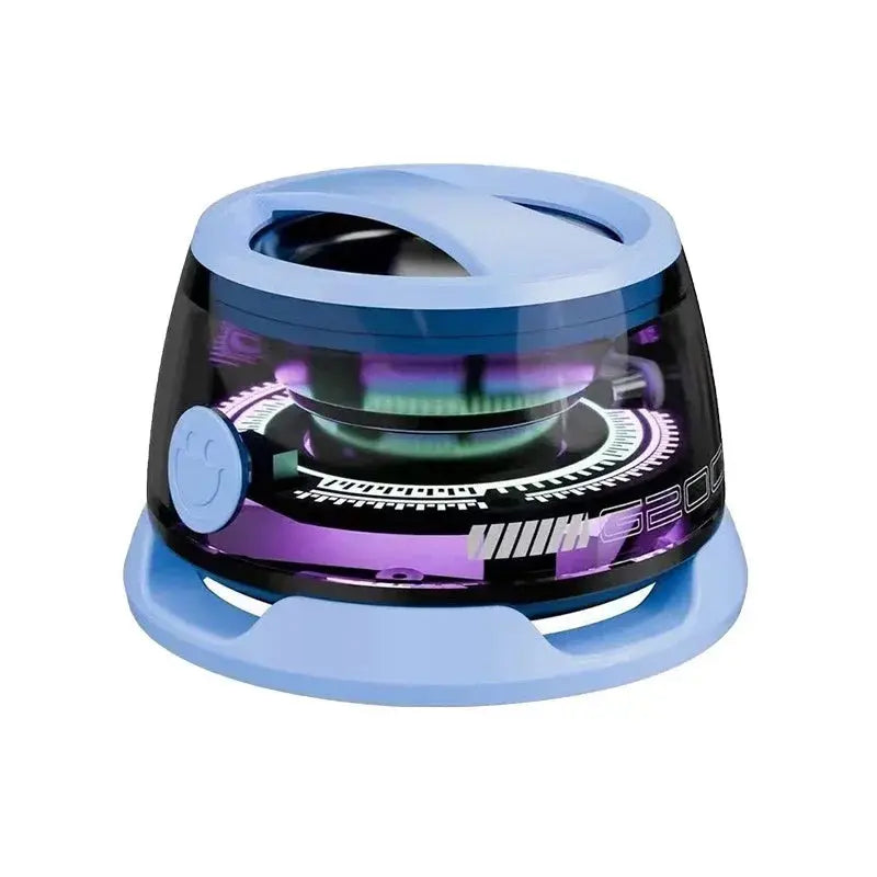 Outdoor Magnetic Bluetooth Speaker Wireless ‌Camping‌ Mini Travel Stereo Speaker with RGB Color Light and Phone Holder for IOS.