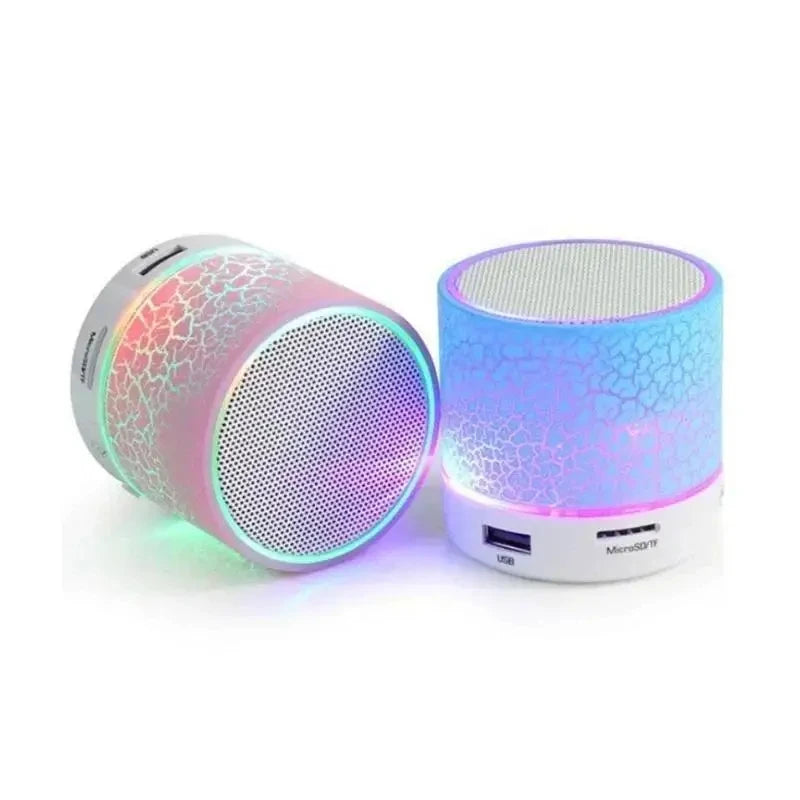 PHONEPACE Bluetooth Speaker Wireless Loudspeaker Crack LEDTF Card USB Subwoofer Portable MP3 Music Sound Column