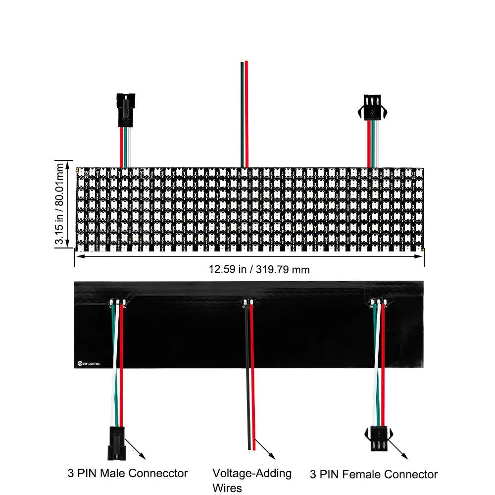 WS2812B RGB Flexible Pixel Led Module Panel 8x8/16x16/8x32 Matrix Screen WS2811 WS2812 IC Individually Addressable DC5V.