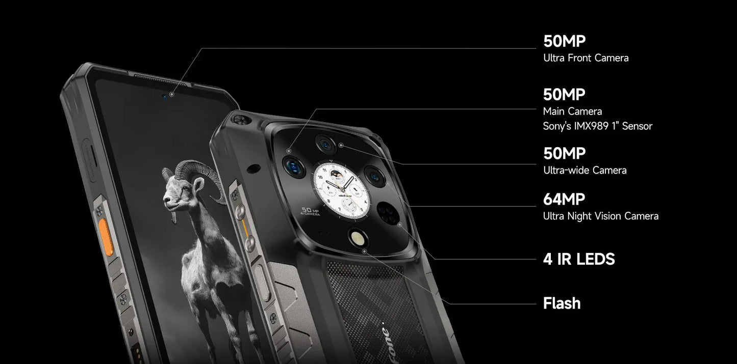 Ulefone Armor 28 Pro 5G AI Rugged Phone 512GB ROM Smartphone 120W MTK Dimensity 7300  10600mAh 6.67”AMOLED 64MP Mobile phone Tarot Yeah