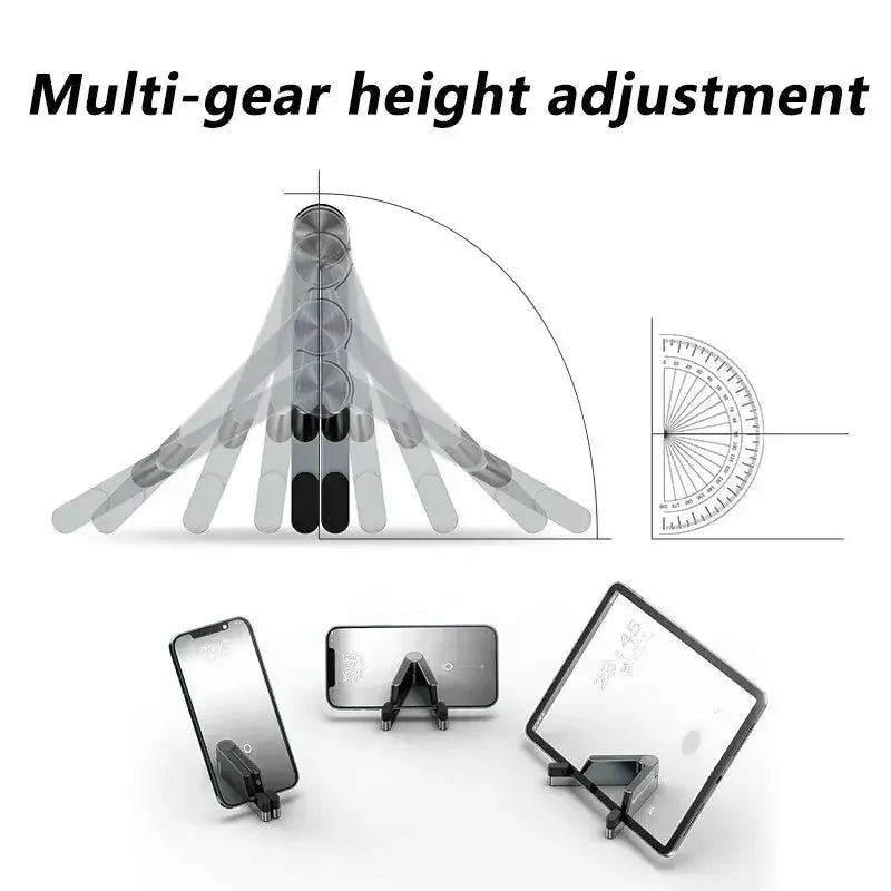 Portable V-shaped Foldable Phone Holder Desktop Lazy Metal Cell Tablet Stand For iPhone Samsung Xiaomi iPad Smartphone Bracket Tarot Yeah