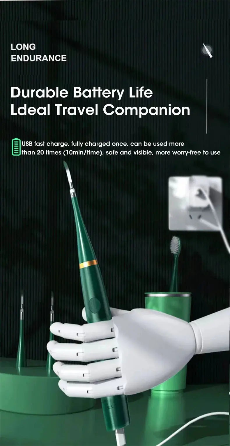 Electric Toothbrush Sonic Dental Teeth Whitening Kit Tooth Whitener Calculus Tartar Remover Tools Cleaner Stain Oral Care.