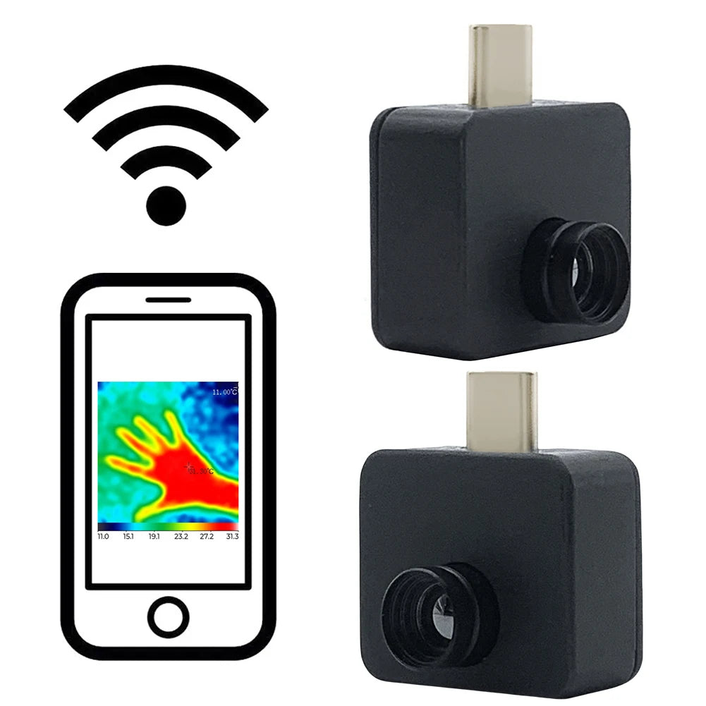 Mobile Thermal Imager 32*32 Pixels -20~1000°C Thermal Camera Thermal Imaging Camera for Android Type C Mobile Phone