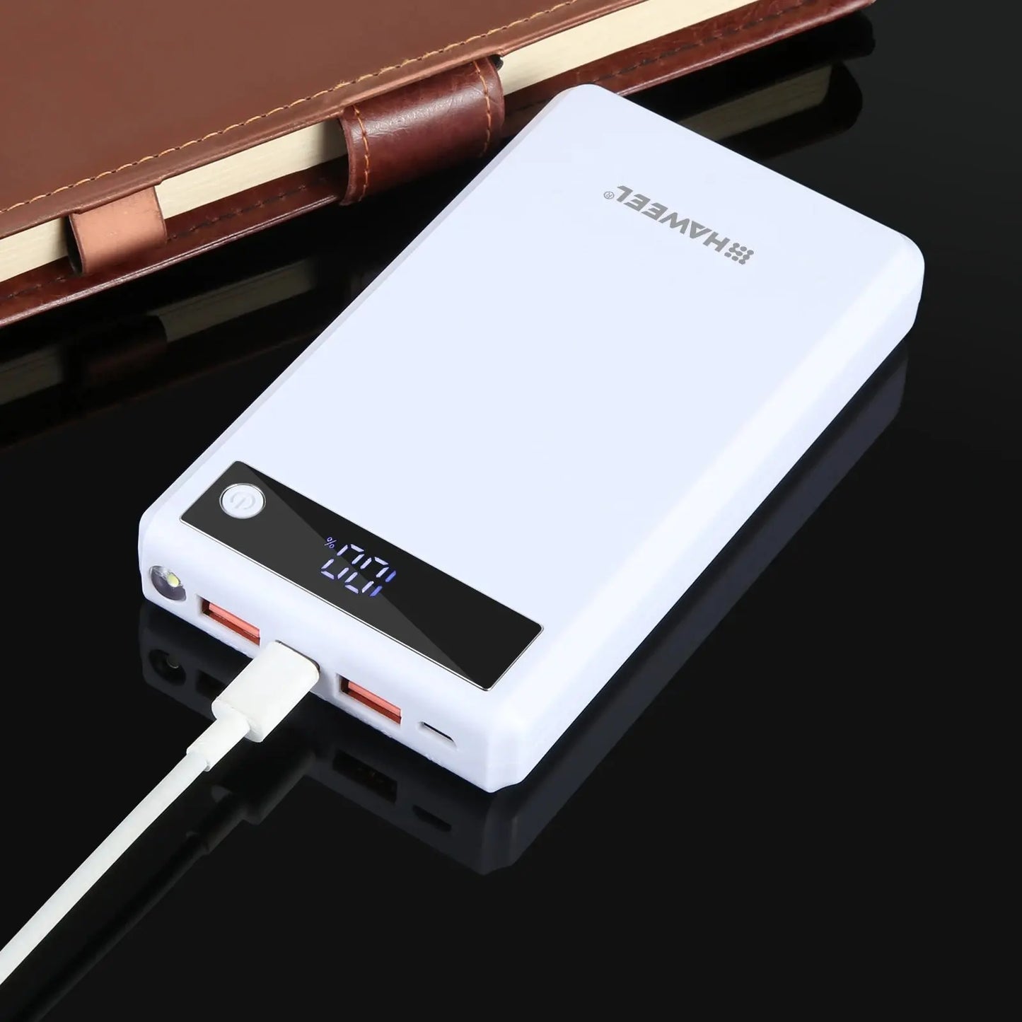 HAWEEL DIY 6 x 18650 Battery 24W Fast Charge Power Bank Box Case with Display, Not Include Battery Tarot Yeah