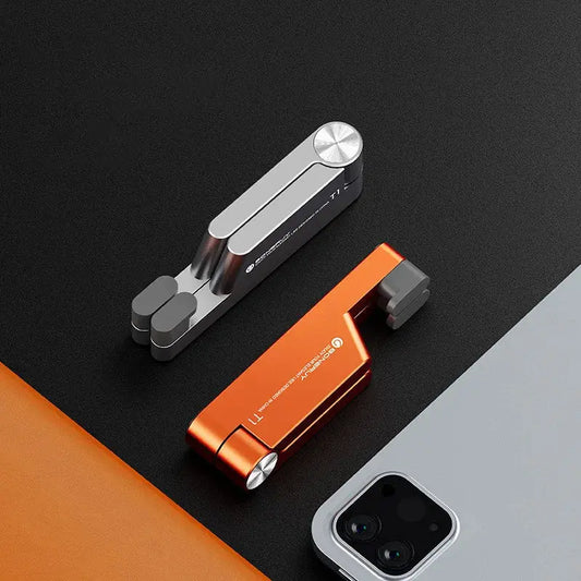 Portable V-shaped Foldable Phone Holder Desktop Lazy Metal Cell Tablet Stand For iPhone Samsung Xiaomi iPad Smartphone Bracket Tarot Yeah