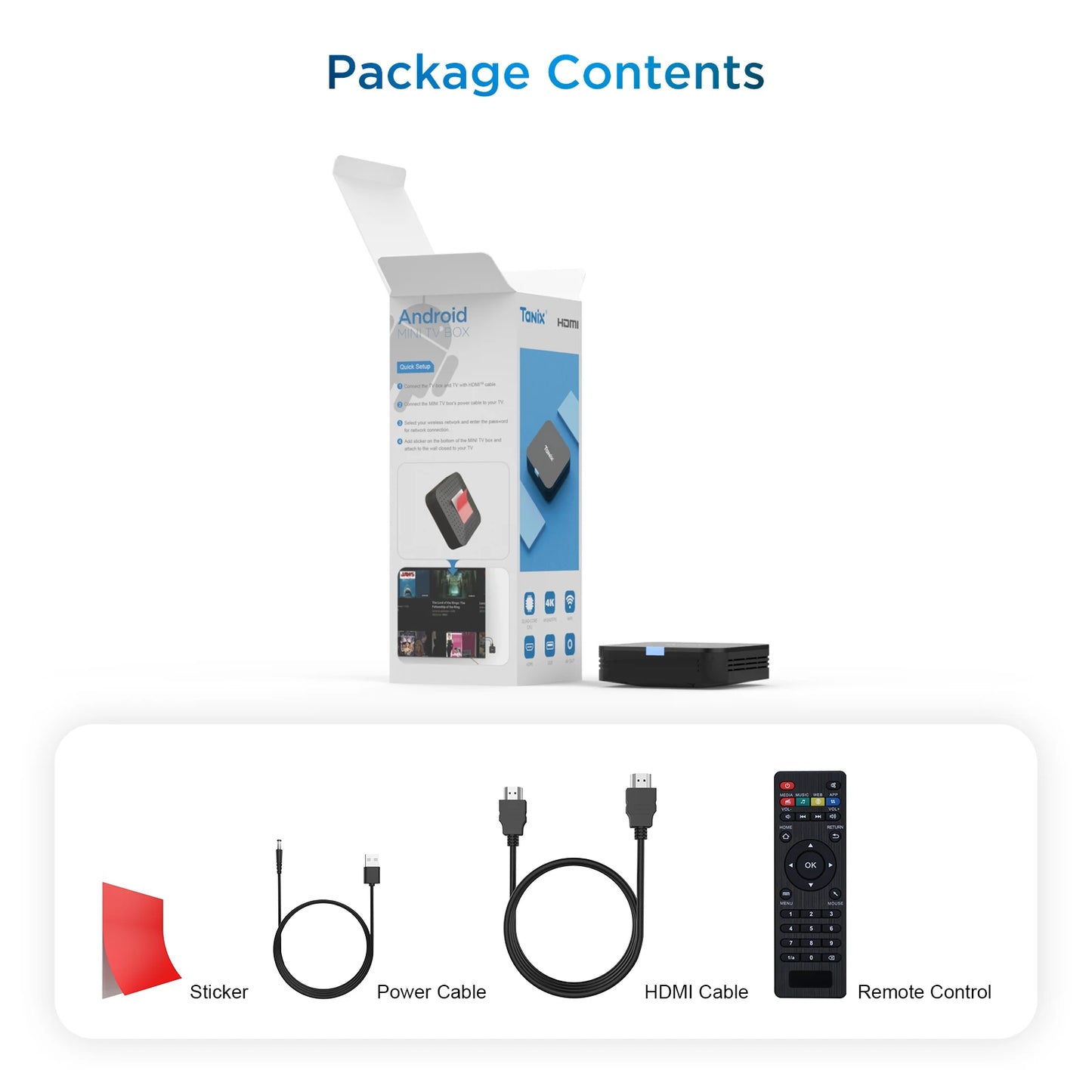 TANIX TX1 Android 10.0 Allwinner H313 Quad Core 4K HDR Mini Game TV Stick Wifi 1G 8G 2G 16G Smart TV Box Media Player