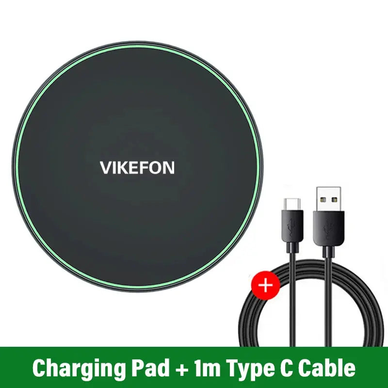 30W Wireless Charger For iPhone 15 14 13 12 X Pro Max Induction Fast Charging Pad Dock Station For Samsung S23 S22 Xiaomi Huawei Tarot Yeah