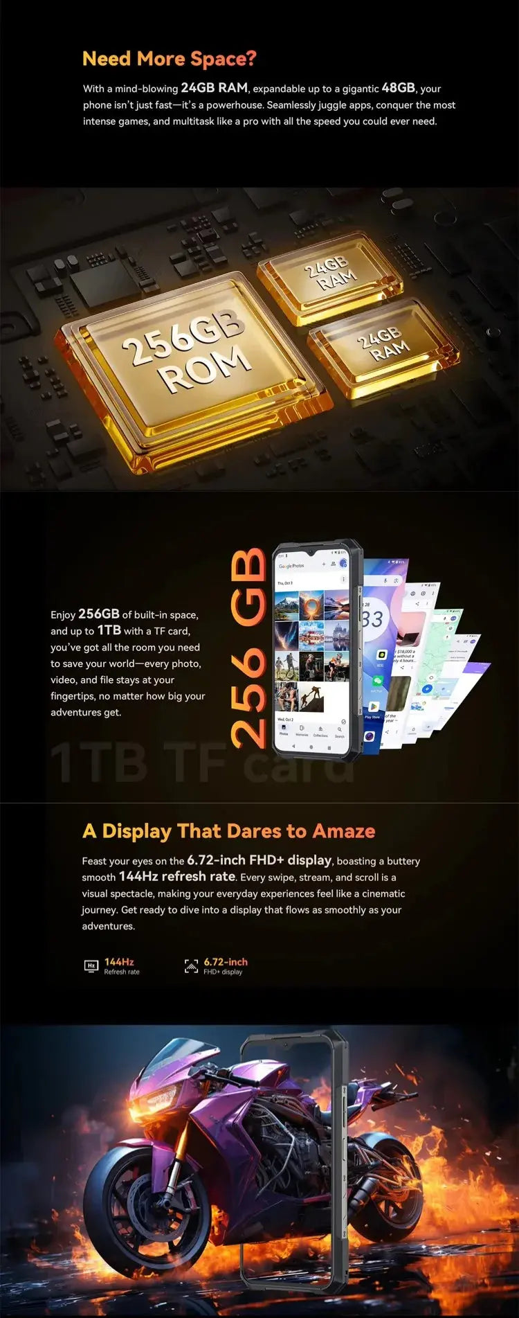 [World Premiere] CUBOT KINGKONG X PRO, Rugged Smartphone 5G, Dimensity 8200, 4nm, 3.1GHz, 144Hz 6.72" Screen, 10200mAh, 24+256GB Tarot Yeah
