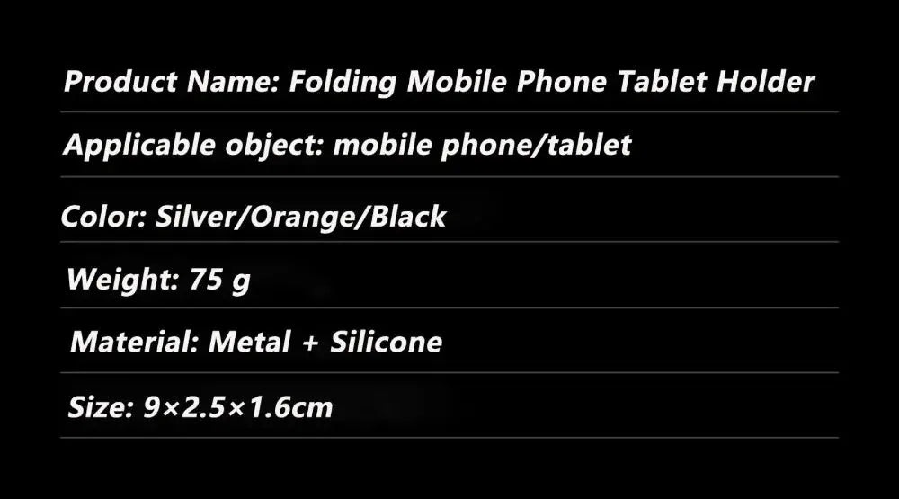 Portable V-shaped Foldable Phone Holder Desktop Lazy Metal Cell Tablet Stand For iPhone Samsung Xiaomi iPad Smartphone Bracket Tarot Yeah