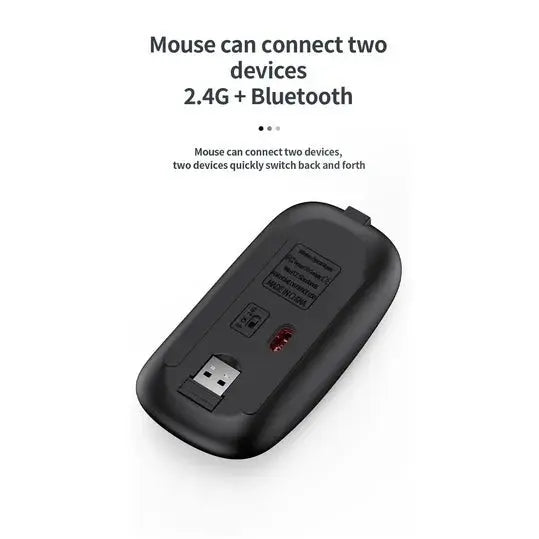 Jomaa Slim Rechargeable Bluetooth Keyboard and Mouse Set for Laptop Computer 2.4G USB Wireless Keyboard and Mouse Combo.