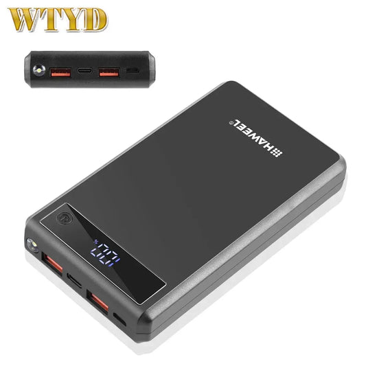 HAWEEL DIY 6 x 18650 Battery 24W Fast Charge Power Bank Box Case with Display, Not Include Battery Tarot Yeah