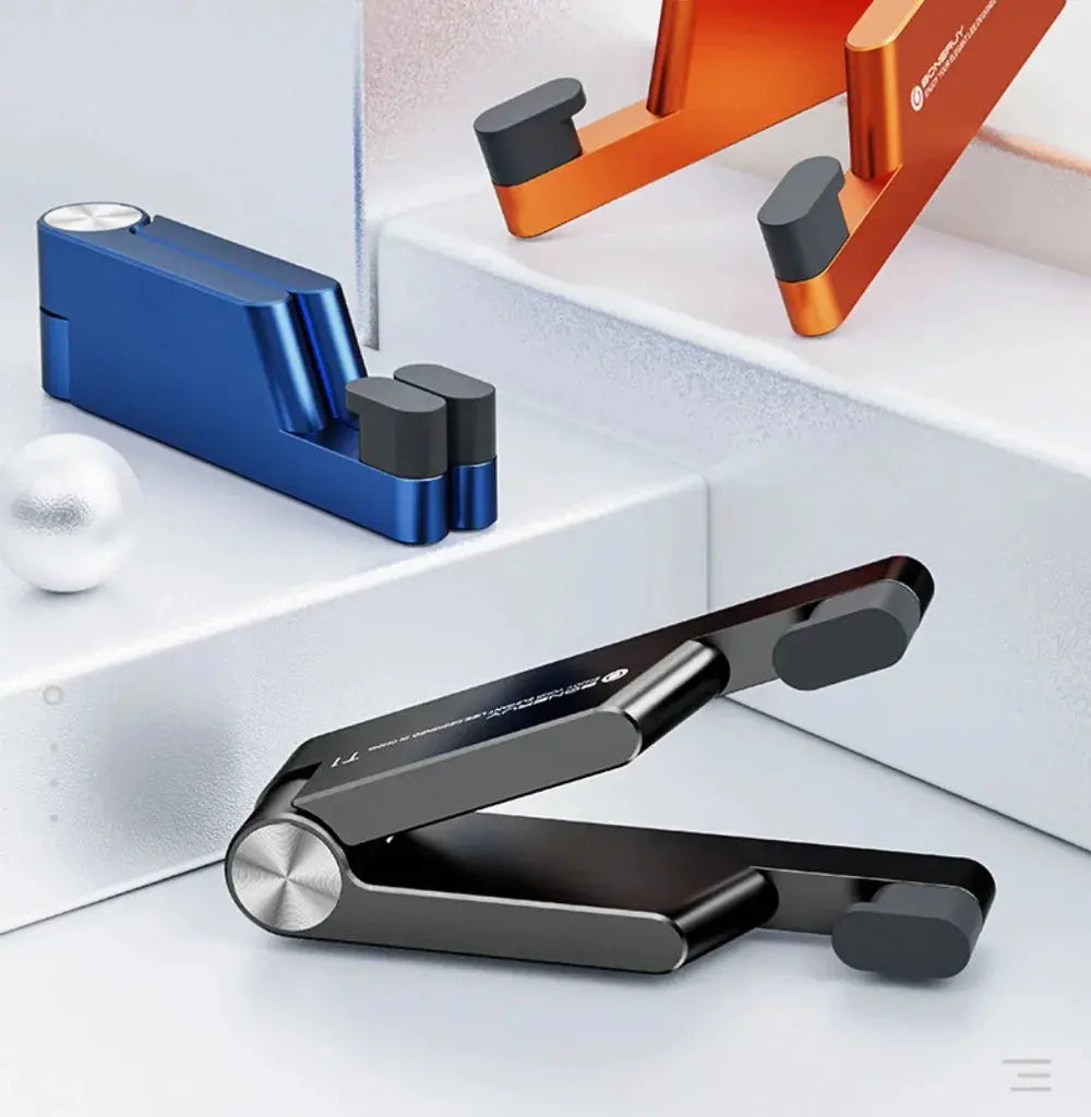 Portable V-shaped Foldable Phone Holder Desktop Lazy Metal Cell Tablet Stand For iPhone Samsung Xiaomi iPad Smartphone Bracket Tarot Yeah