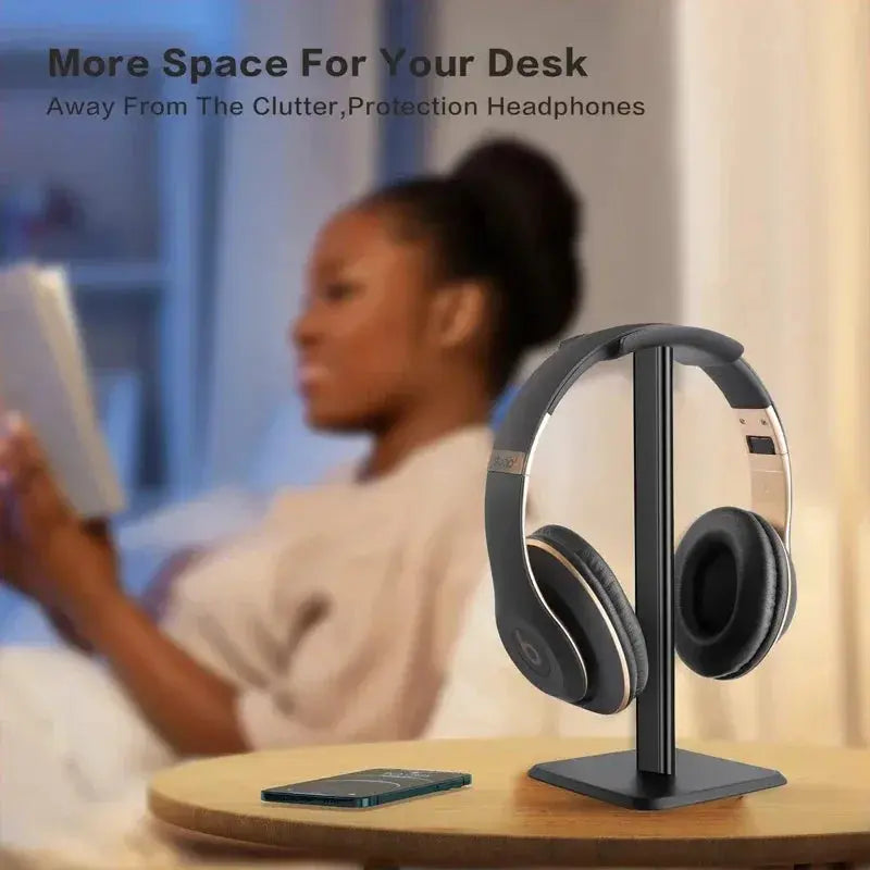 VIKEFON Headphone Stand Desktop Headset Holder-Desk Earphone Stand for All Headsets Such as Airpods Max HyperX Gaming Headphones.