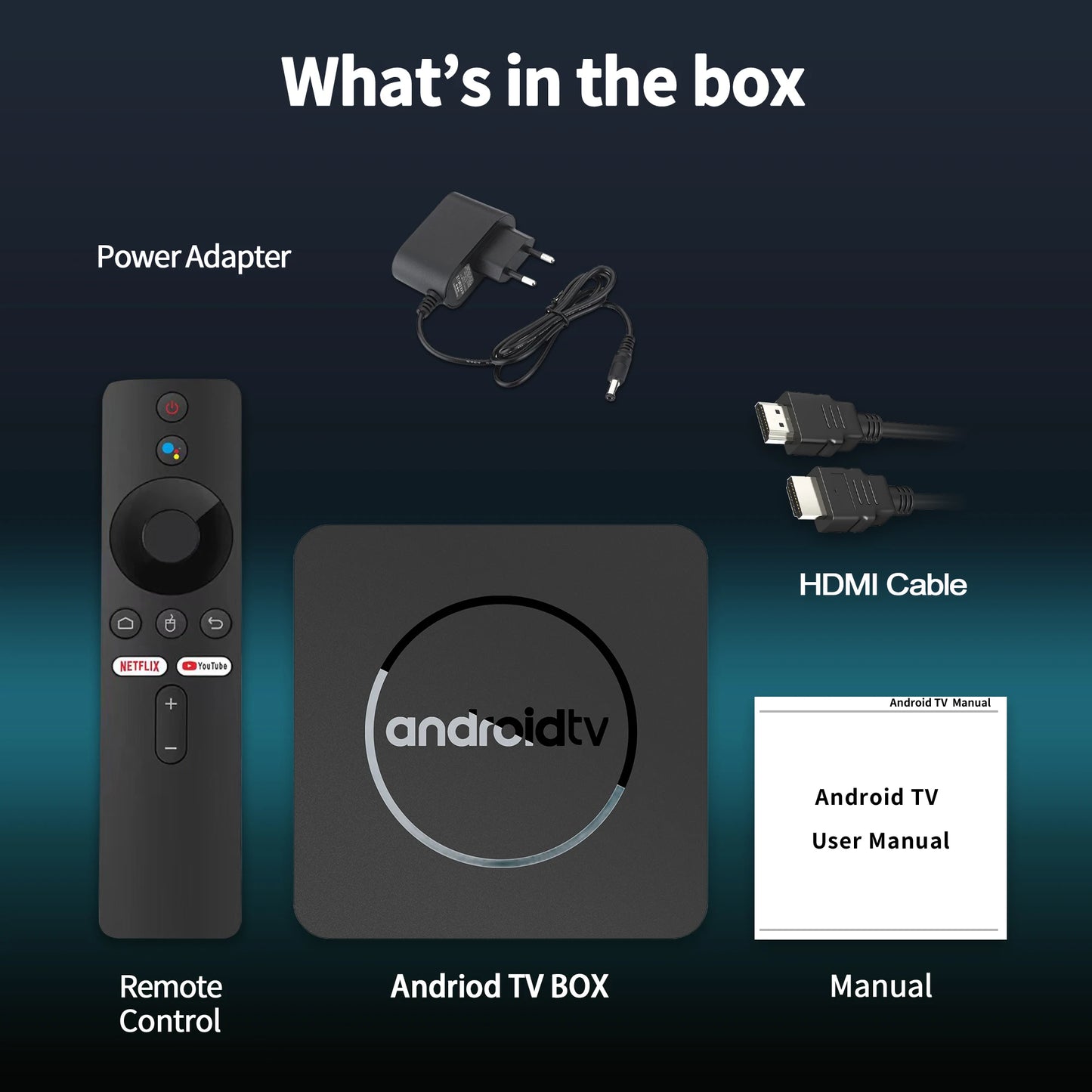 Q1 Smart TV Box Android13 Allwinner H313 Google Assistant 2GB16GB Dual 2.4G5.8GWifi Bluetooth 4K HDR10 Stream Media Player