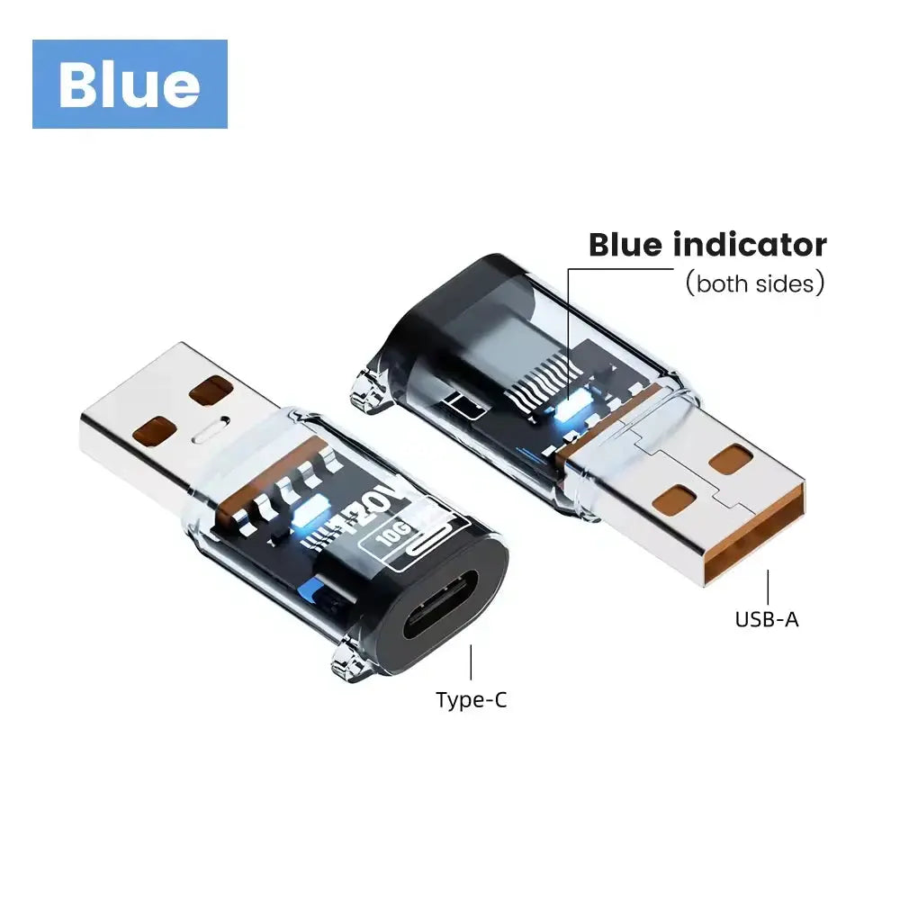 USB3.2 Adapter 10Gbps, 120W USB C Female to USB Male/USB Type-C Male to USB Female Adapter OTG Fast Charging with Double Tarot Yeah