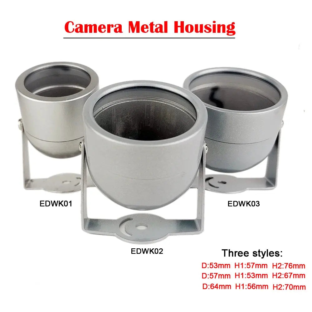 IP66 DIY CCTV Camera Waterproof Metal Housing Cover With Water-proof Ring, 3 Sizes Camera Housing Cover.