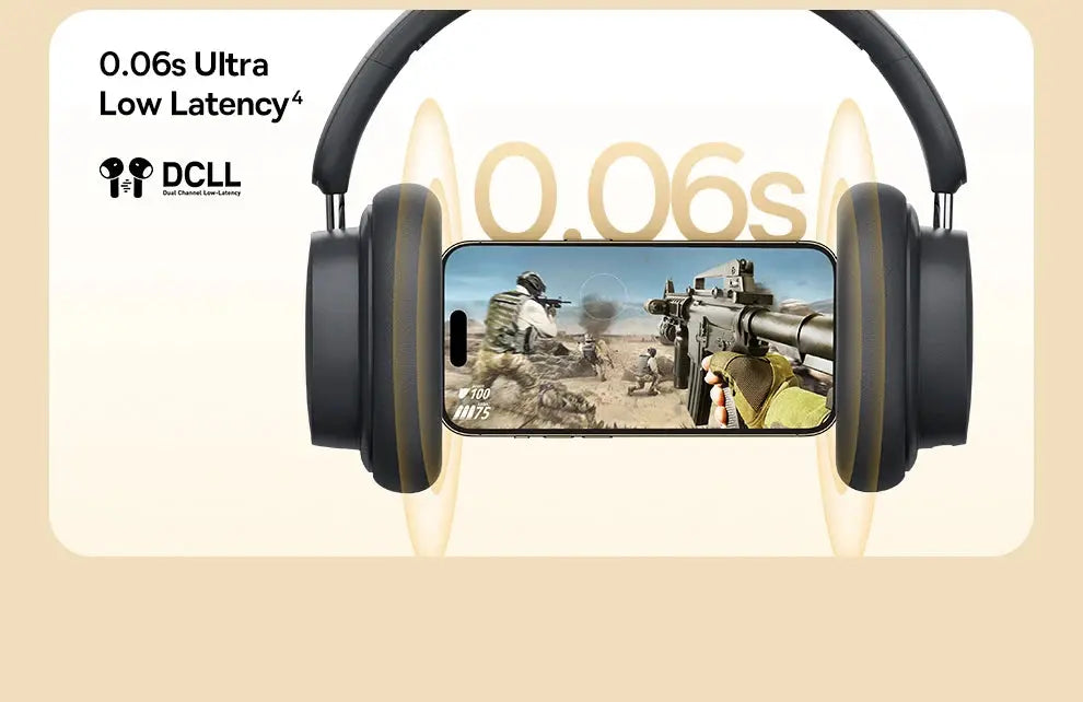 Baseus Bowie D05 Wireless Headphone 3D Spatial Audio Earphone Bluetooth 5.3 Headset 40mm Driver Foldable Over Ear Headphone 70H.