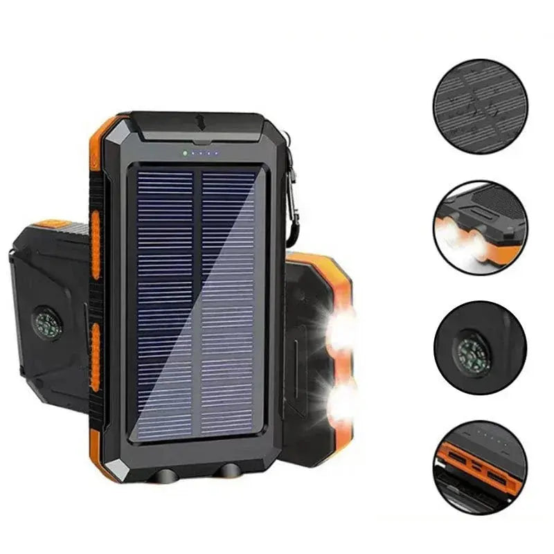 200000mAh Large Capacity Solar Power Bank Fast Charging Portable Charger External Battery  for IPhone Samsun Xiaomi Powerbank Tarot Yeah