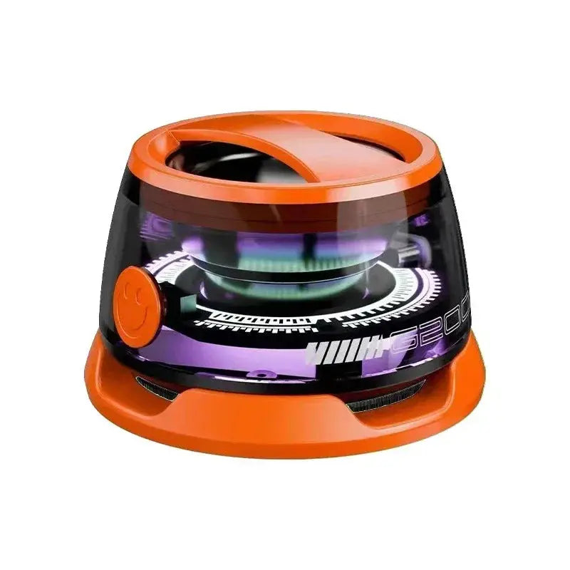 Outdoor Magnetic Bluetooth Speaker Wireless ‌Camping‌ Mini Travel Stereo Speaker with RGB Color Light and Phone Holder for IOS.