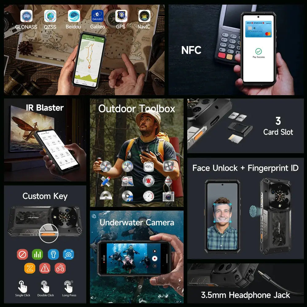 Ulefone Armor 28 Pro 5G AI Rugged Phone 512GB ROM Smartphone 120W MTK Dimensity 7300  10600mAh 6.67”AMOLED 64MP Mobile phone Tarot Yeah