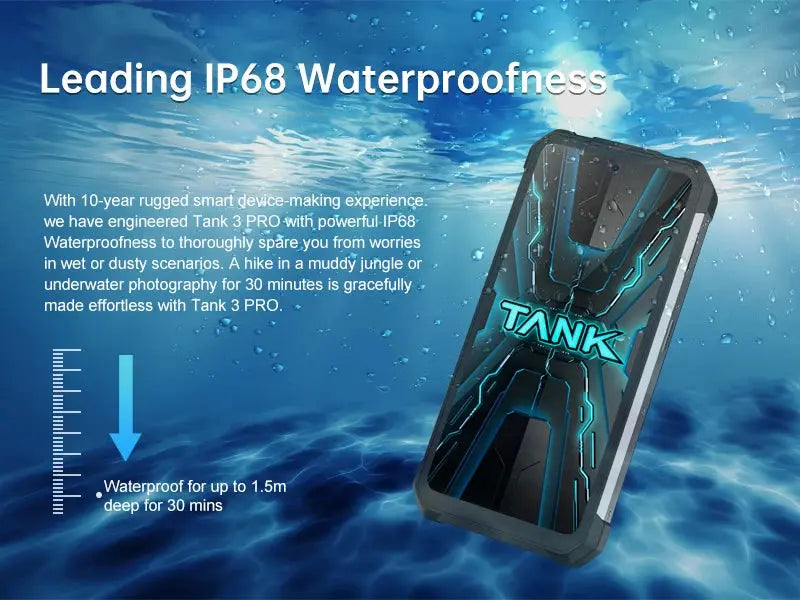 8849 Tank 3 Pro Unihertz Rugged Projector Smartphone 23800mAh 5G Android14 Outdoor Phone 512GB+36GB 120W Fast Charging Dual Sim Tarot Yeah