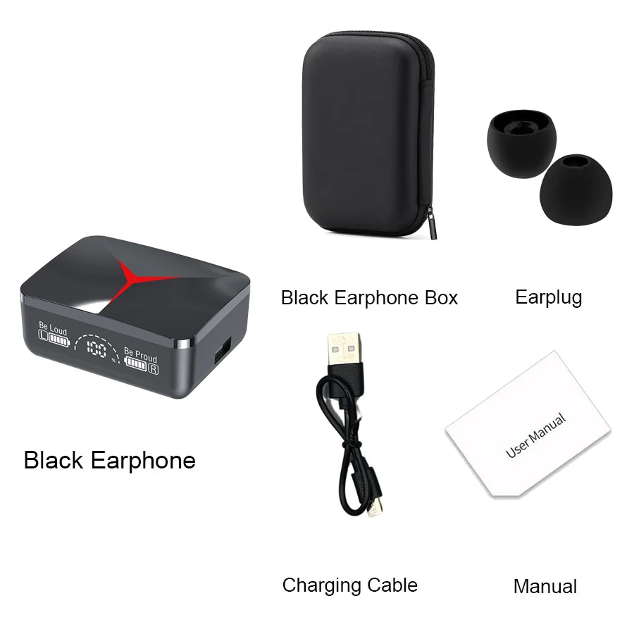 Original TWS M90 Wireless Headphones Sliding Cover Gaming Earphone Bluetooth 5.3 Sport Earbuds Music Headsets For Iphone Xiaomi