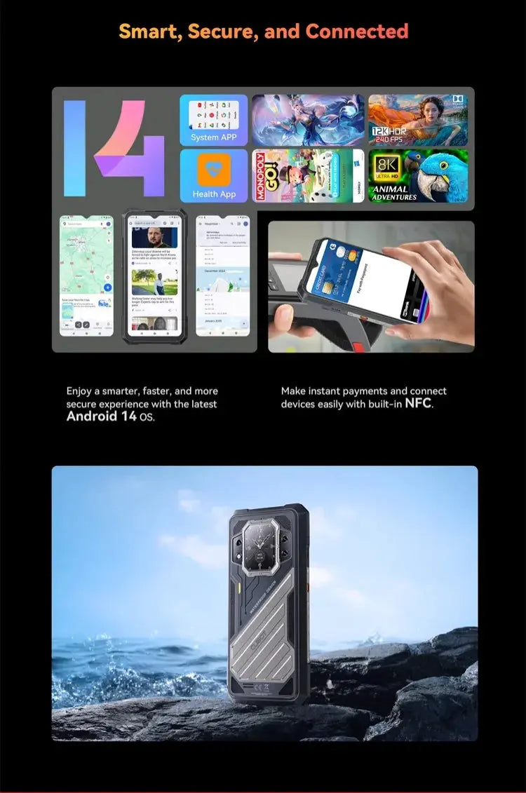 [World Premiere] CUBOT KINGKONG X PRO, Rugged Smartphone 5G, Dimensity 8200, 4nm, 3.1GHz, 144Hz 6.72" Screen, 10200mAh, 24+256GB Tarot Yeah