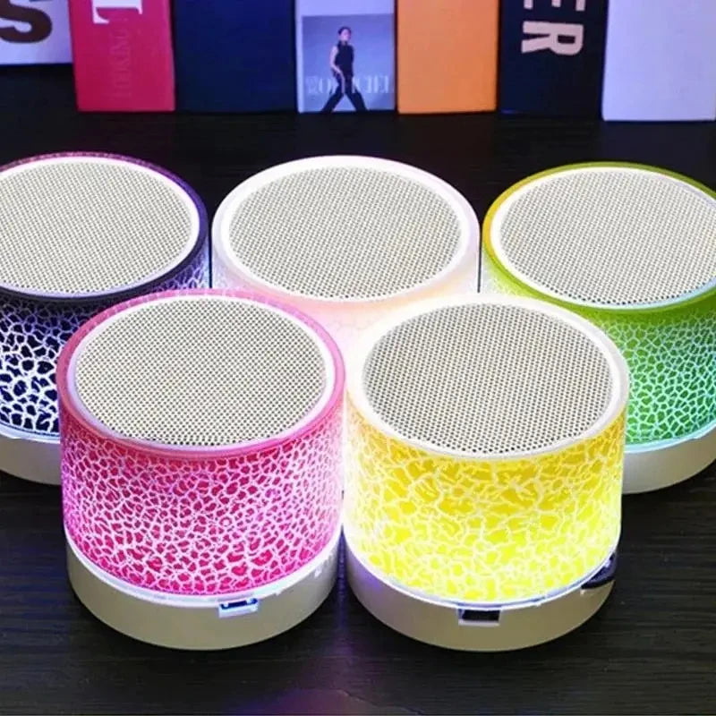 PHONEPACE Bluetooth Speaker Wireless Loudspeaker Crack LEDTF Card USB Subwoofer Portable MP3 Music Sound Column