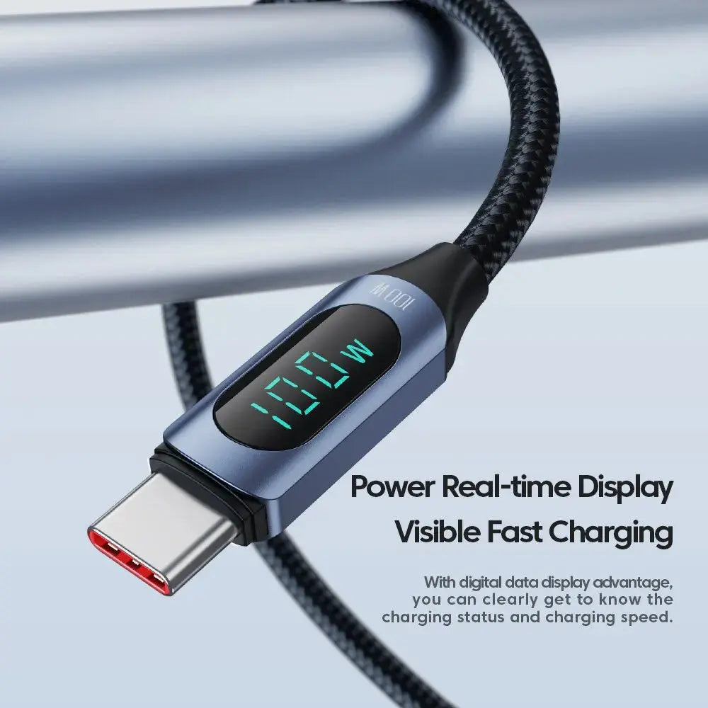 Toocki Type C to Type C Cable 100W PD Fast Charging Charger USB C to USB C Display Cable For Xiaomi POCO F3 Realme Macbook iPad Tarot Yeah