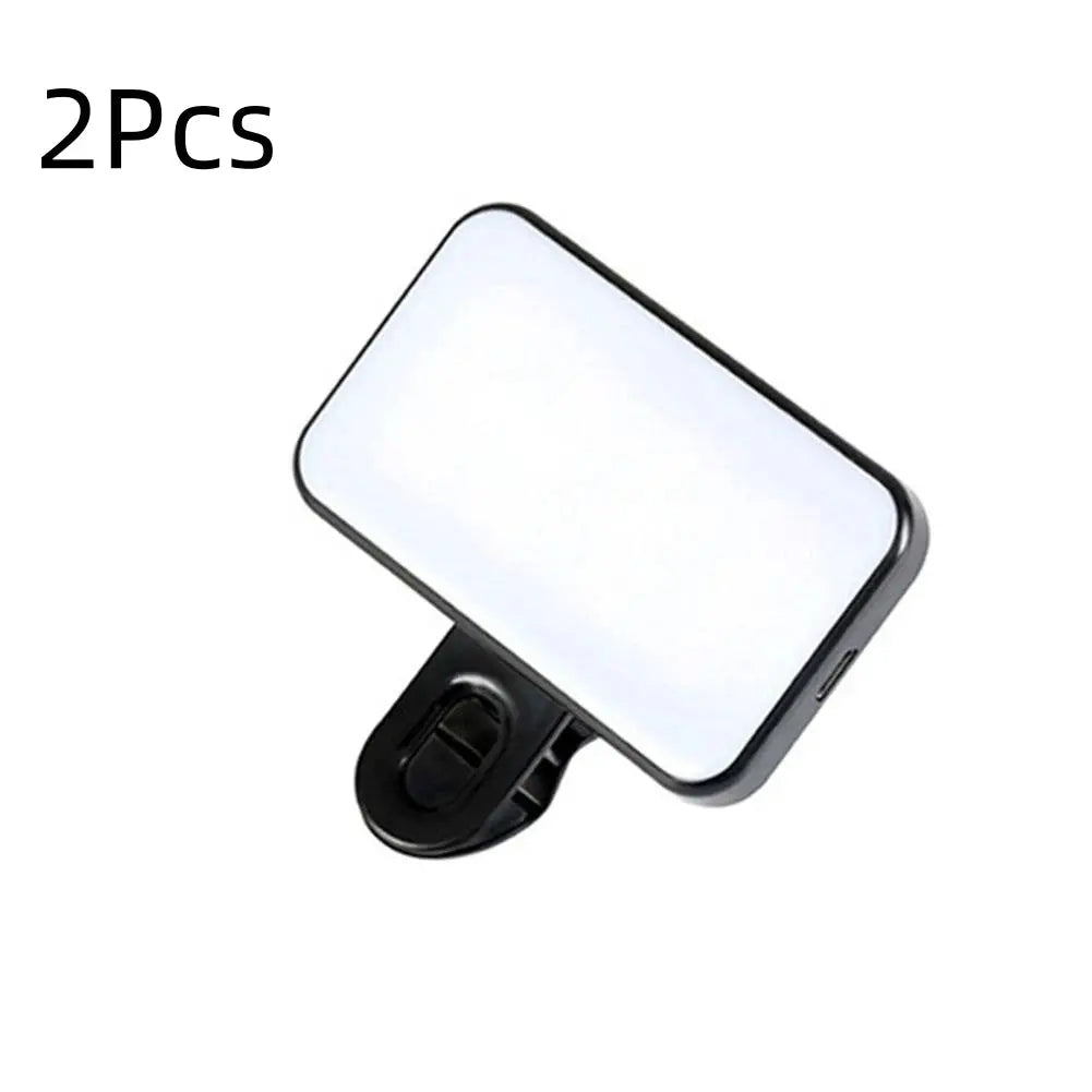 Portable Mini Selfie Fill Light Rechargeable 3 Modes Adjustable Brightness Clip On For Mobile Phone Make Up Computer Fill Light Tarot Yeah