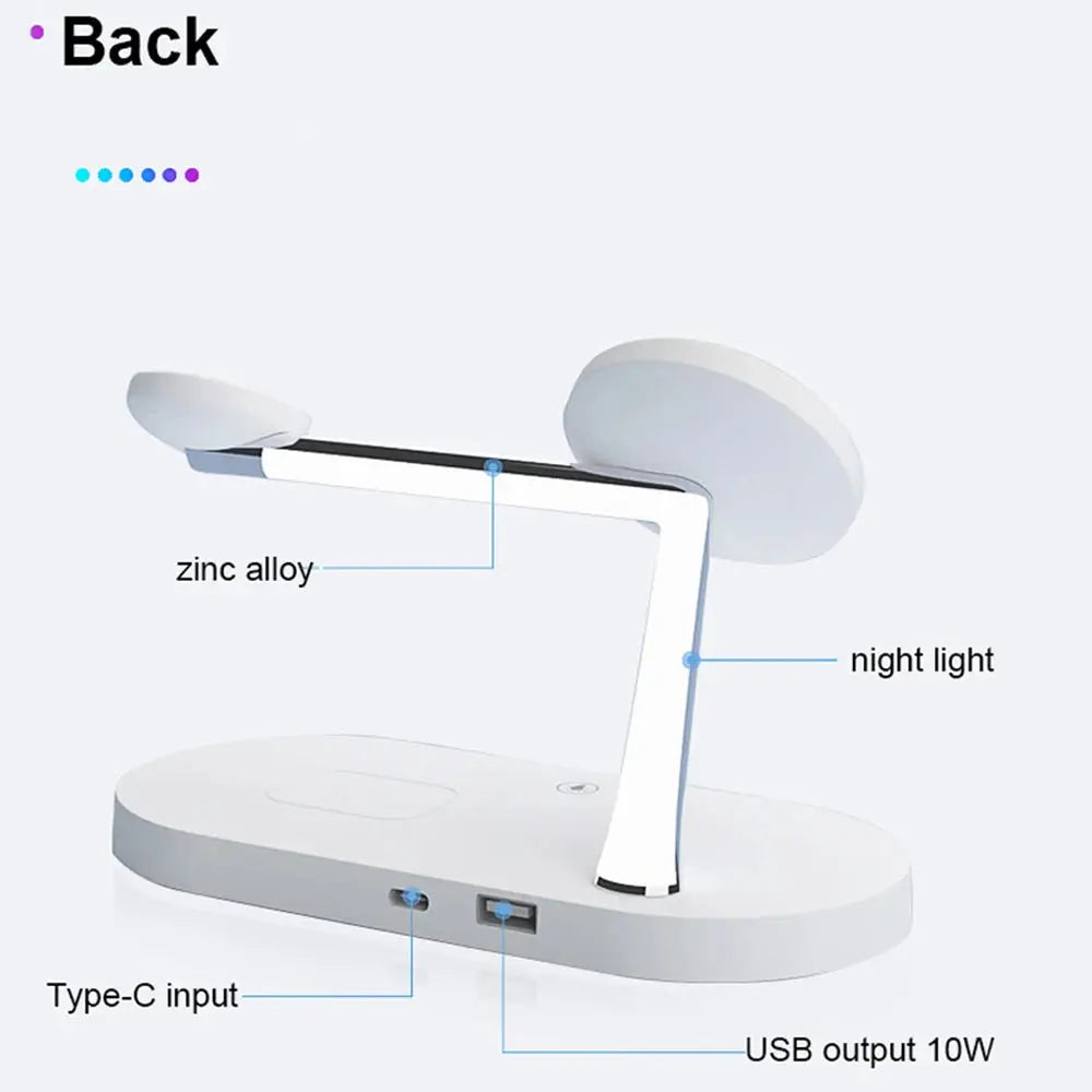 3 in 1 Wireless Charger Stand For iPhone 12 13 14 15 16 Fast Charging Station for Apple Watch 10 9 8 7 6 5 4 Airpods 2 3 Pro Tarot Yeah