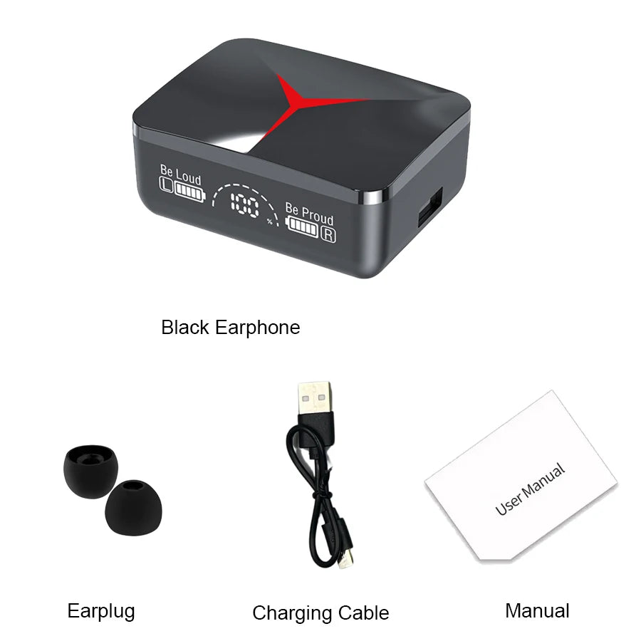 Original TWS M90 Wireless Headphones Sliding Cover Gaming Earphone Bluetooth 5.3 Sport Earbuds Music Headsets For Iphone Xiaomi