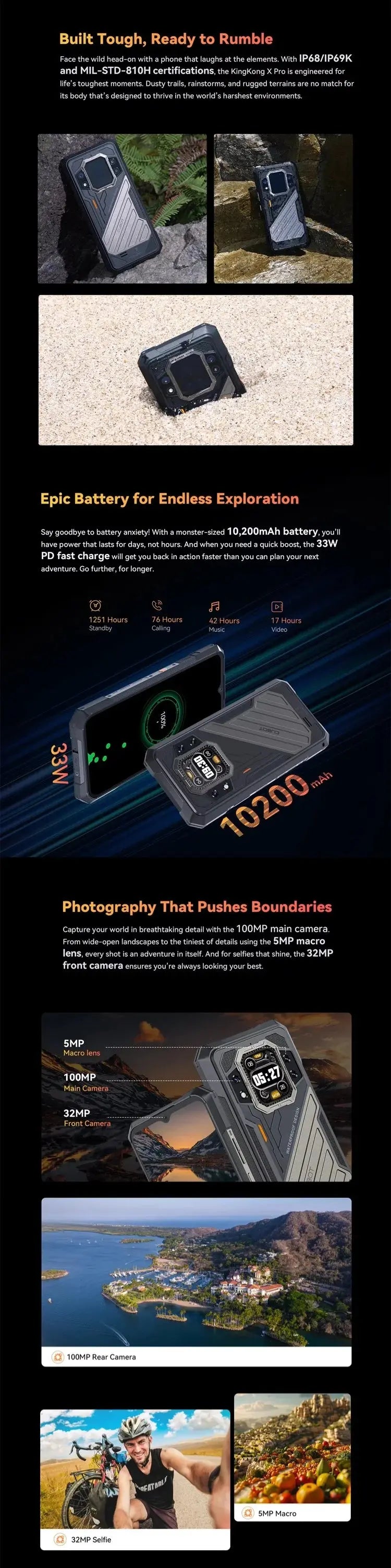 [World Premiere] CUBOT KINGKONG X PRO, Rugged Smartphone 5G, Dimensity 8200, 4nm, 3.1GHz, 144Hz 6.72" Screen, 10200mAh, 24+256GB Tarot Yeah
